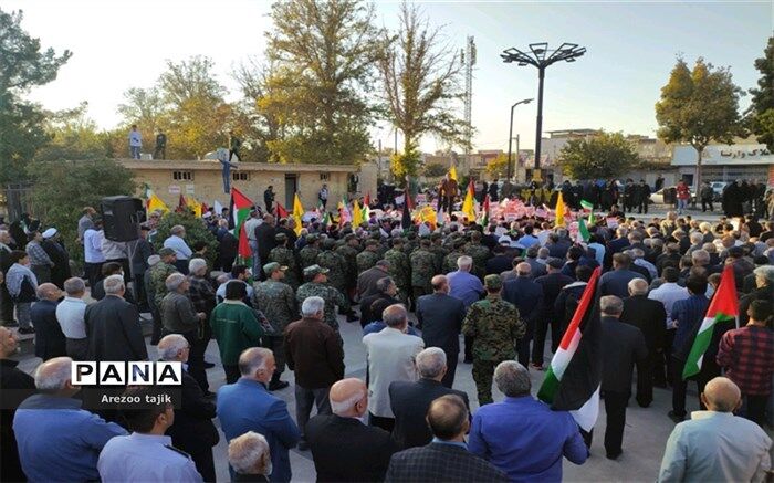 برگزاری تجمع و راهپیمایی بزرگ مردم انقلابی ورامین در حمایت از کودکان و مردم مظلوم فلسطین/فیلم