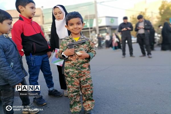 حمایت دانش‌آموزان بیرجند از کودکان مظلوم غزه