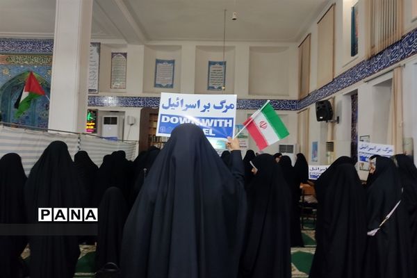 تجمع مردم ولایتمدار بوموسی در حمایت از کودکان مظلوم فلسطین