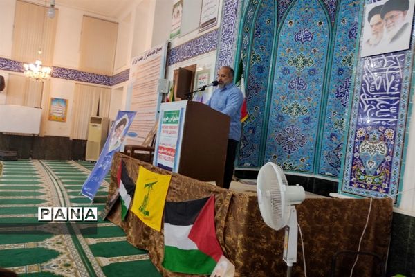 تجمع مردم ولایتمدار بوموسی در حمایت از کودکان مظلوم فلسطین