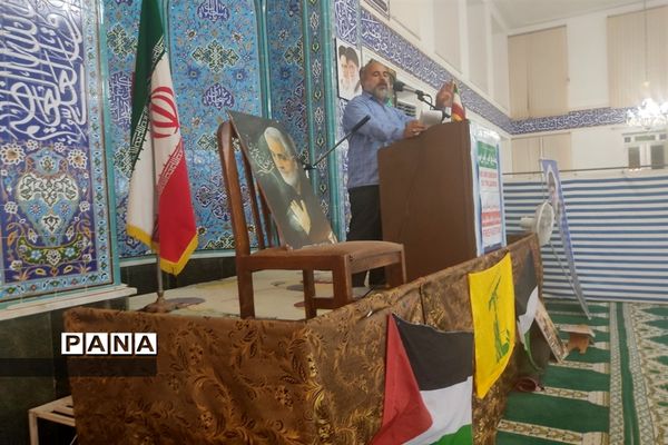 تجمع مردم ولایتمدار بوموسی در حمایت از کودکان مظلوم فلسطین