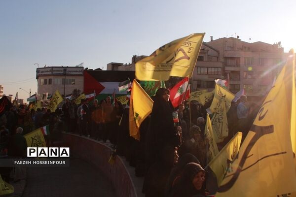 راهپیمایی در تهران برای حمایت از کودکان مظلوم غزه