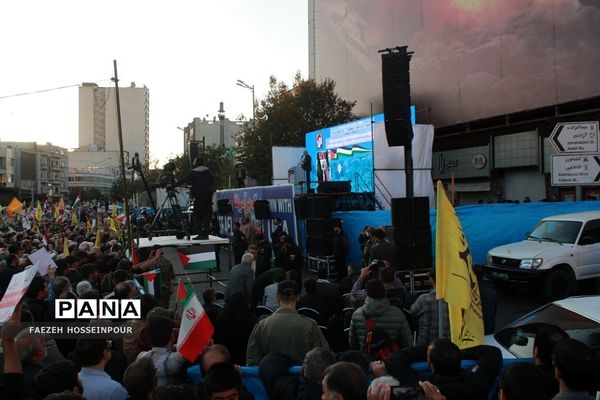 راهپیمایی در تهران برای حمایت از کودکان مظلوم غزه