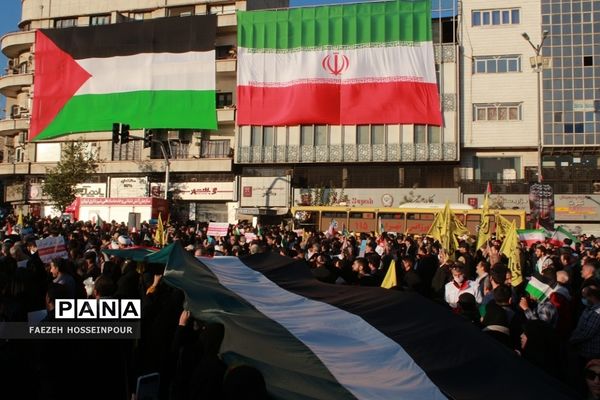 راهپیمایی در تهران برای حمایت از کودکان مظلوم غزه