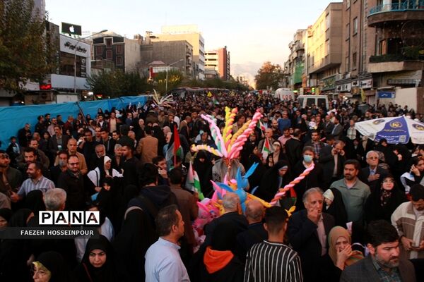 راهپیمایی در تهران برای حمایت از کودکان مظلوم غزه