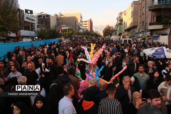 راهپیمایی در تهران برای حمایت از کودکان مظلوم غزه