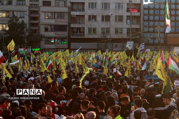 راهپیمایی در تهران برای حمایت از کودکان مظلوم غزه