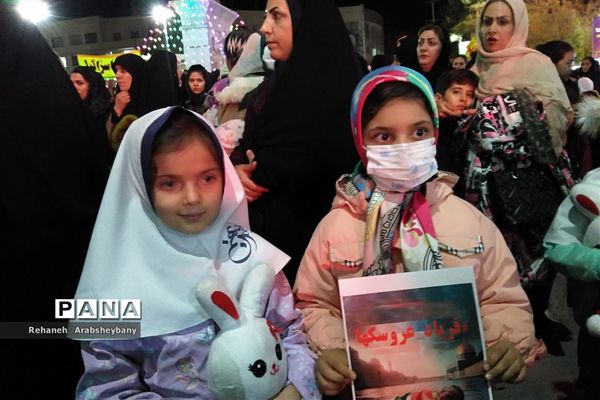 مراسم تجمع و راهپیمایی  از کودکان مظلوم فلسطین در آباده