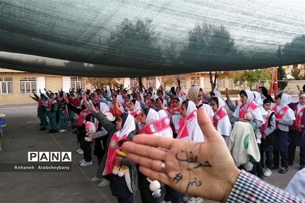 مراسم تجمع و راهپیمایی  از کودکان مظلوم فلسطین در آباده