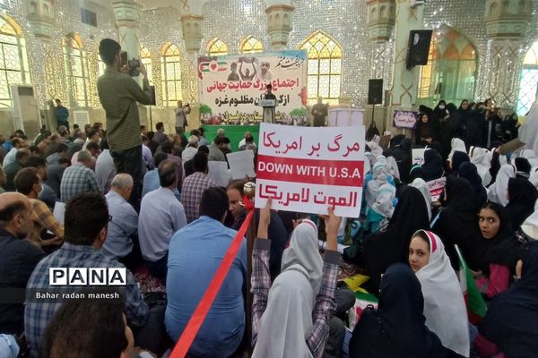 تجمع دانش‌آموزان دزفولی در حمایت از کودکان مظلوم فلسطین