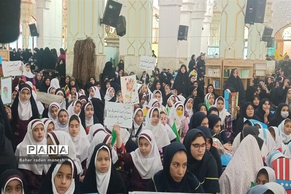 تجمع دانش‌آموزان دزفولی در حمایت از کودکان مظلوم فلسطین