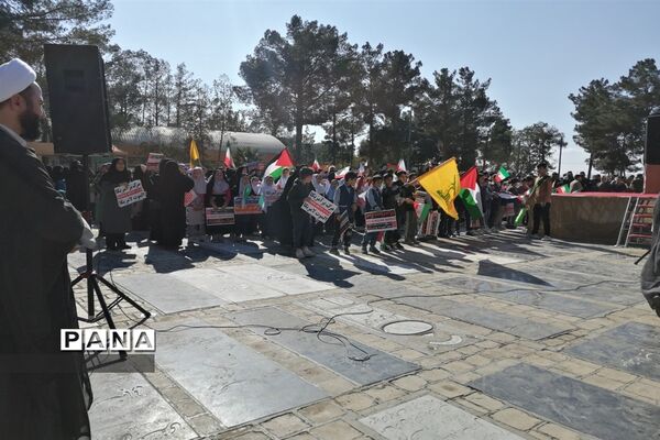 محکومیت جنایات رژیم صهیونیستی دراجتماع مردم شهرستان رباط کریم