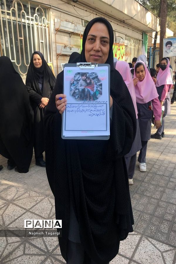 تجمع مردم شهرهای خراسان رضوی در حمایت از کودکان غزه