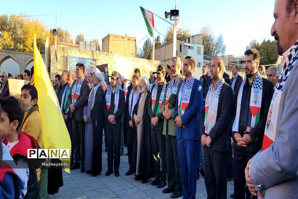 اجتماع پرشور مردم گلپایگان در جهت حمایت از کودکان فلسطین و اعلام محکومیت از رژیم کودکش صهیونیسم