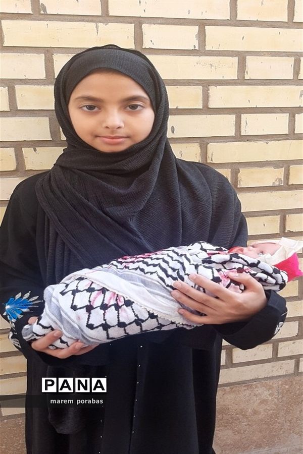 تجمع دانش‌آموزان شادگانی در حمایت از کودکان مظلوم غزه