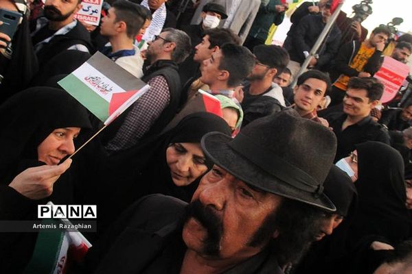 تجمع مردم تهران در حمایت از فلسطین