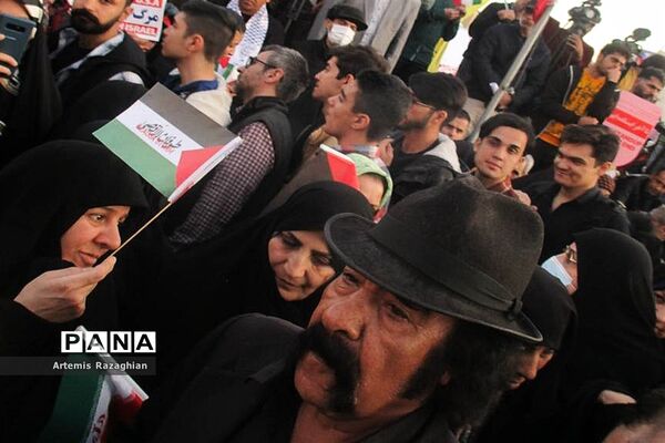 تجمع مردم تهران در حمایت از فلسطین