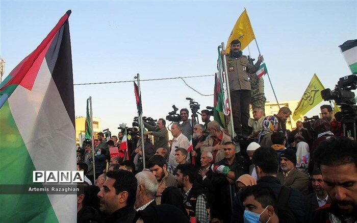 حمایت از مردم فلسطین در بهشهر/فیلم