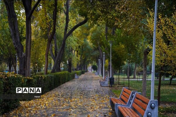 طراوت باران در اصفهان پاییزی