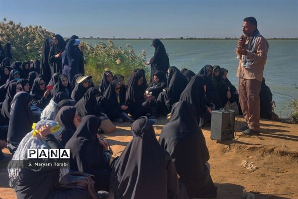 میزبانی شهدا در یادمان علقمه خرمشهر و قدمگاه شهدای غواص از نومعلمان فارس