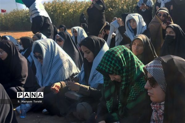 میزبانی شهدا در یادمان علقمه خرمشهر و قدمگاه شهدای غواص از نومعلمان فارس