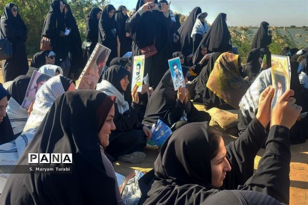 میزبانی شهدا در یادمان علقمه خرمشهر و قدمگاه شهدای غواص از نومعلمان فارس