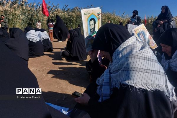 میزبانی شهدا در یادمان علقمه خرمشهر و قدمگاه شهدای غواص از نومعلمان فارس