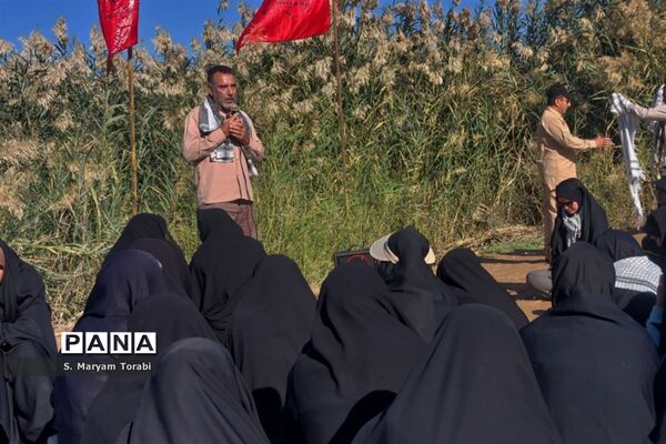 میزبانی شهدا در یادمان علقمه خرمشهر و قدمگاه شهدای غواص از نومعلمان فارس