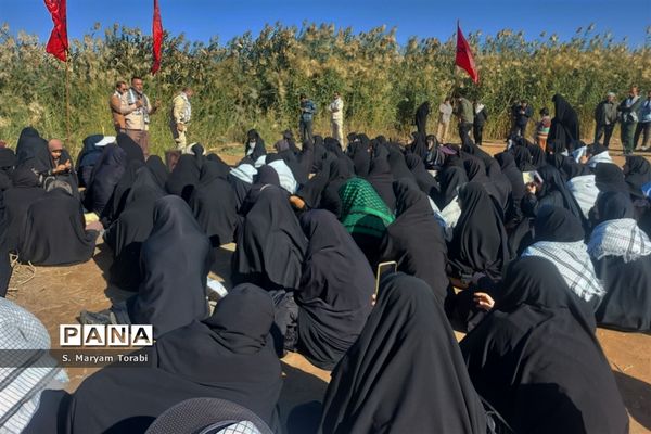 میزبانی شهدا در یادمان علقمه خرمشهر و قدمگاه شهدای غواص از نومعلمان فارس