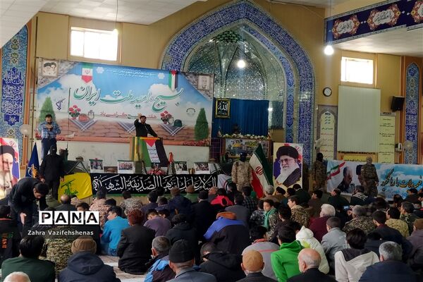 همایش بزرگ بسیجیان در شهرستان شیروان