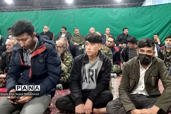 برگزاری شامگاه مشترک بسیجیان شهر قیامدشت به مناسبت هفته بسیج