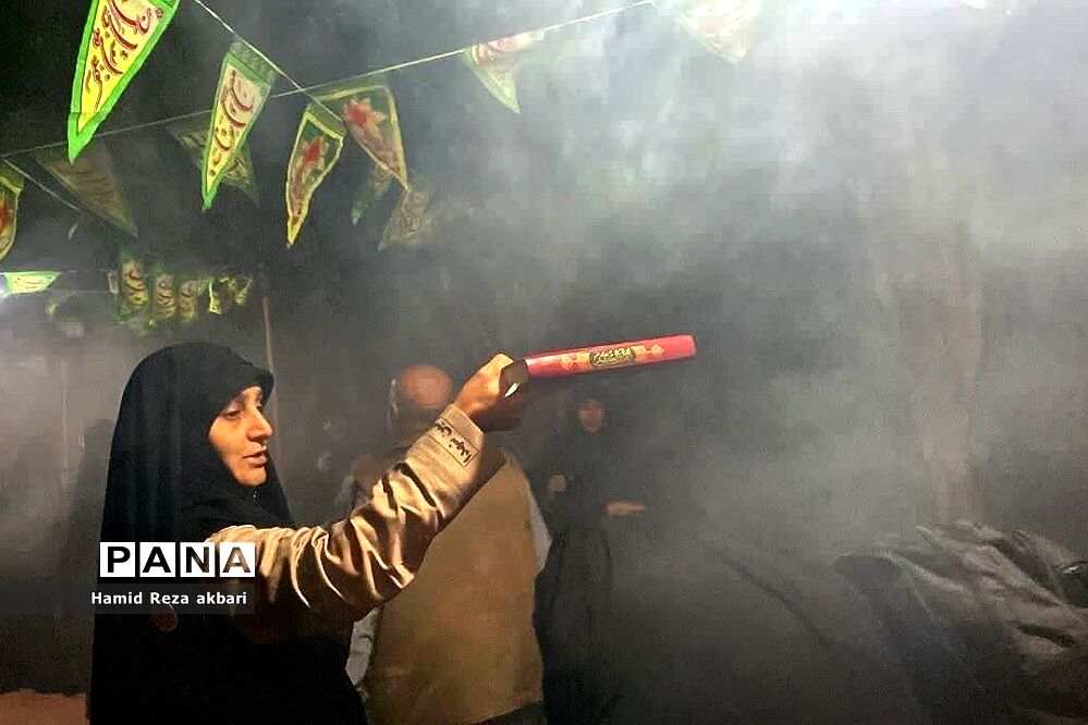حضور دختران دانش‌آموز رودهن در اردوی راهیان نور