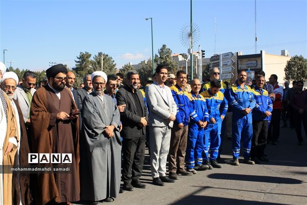 راهپیمایی مردم شهرستان دلیجان در حمایت از کودکان مظلوم فلسطین
