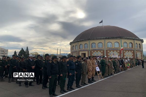 نمایش شکوه اقتدار بسیجیان در شهرستان آق قلا