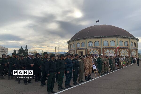 نمایش شکوه اقتدار بسیجیان در شهرستان آق قلا