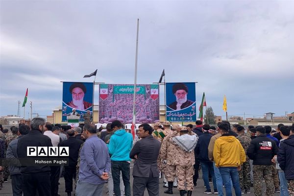 نمایش شکوه اقتدار بسیجیان در شهرستان آق قلا