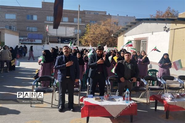 یادواره شهدا و مراسم دهه فاطمیه در دبیرستان گلستان شهرستان مانه و سملقان