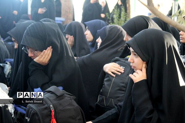 اعزام دانش‌آموزان مدارس دخترانه ناحیه چهار قم به اردوی راهیان نور
