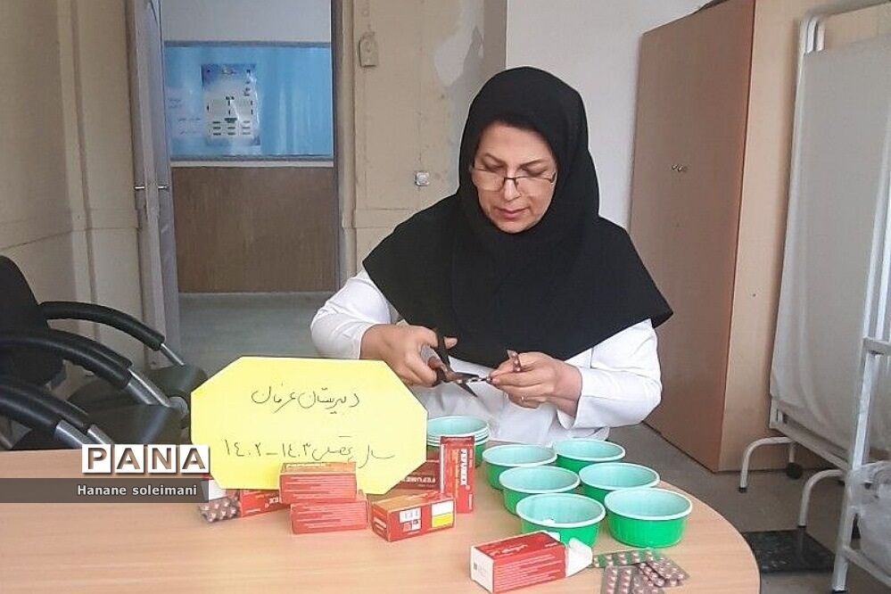 اجرای طرح آهن‌یاری در دبیرستان عرفان ناحیه 2 ری