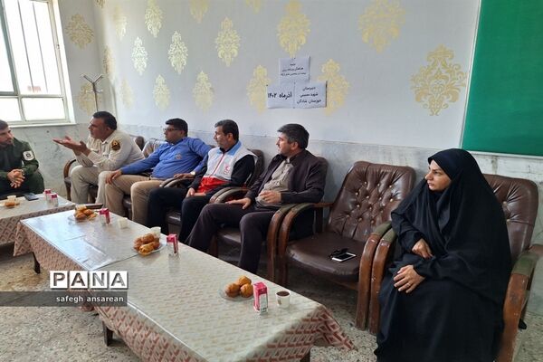 جلسه برنامه‌ریزی اعضای ستاد برگزاری مانور زلزله در شهرستان شادگان