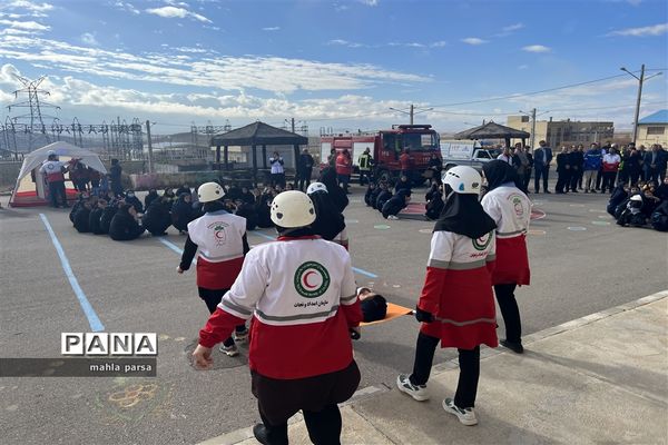 بیست و پنجمین مانور سراسری زلزله در شهرستان مانه و سملقان