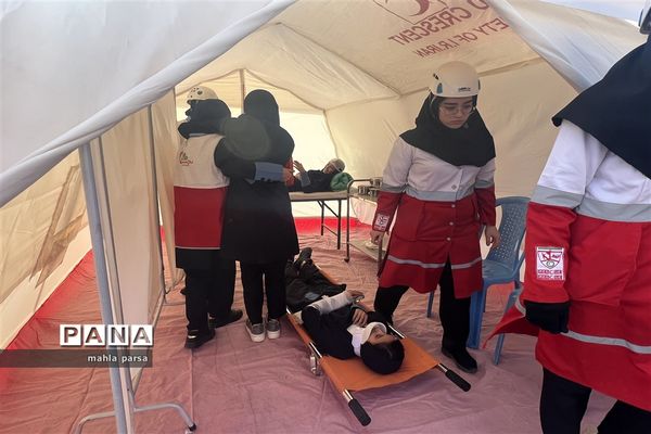 بیست و پنجمین مانور سراسری زلزله در شهرستان مانه و سملقان