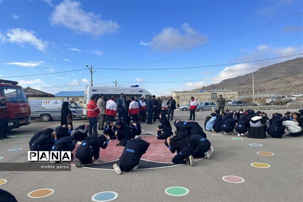بیست و پنجمین مانور سراسری زلزله در شهرستان مانه و سملقان