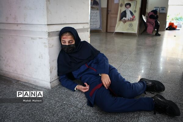 بیست و پنجمین مانور سراسری زلزله در مدارس