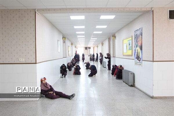 مائور زلزله در مدرسه نسیم سبحان یزد