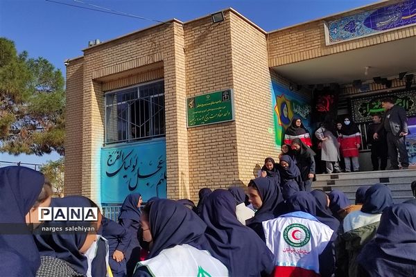 مانور زلزله در منطقه امامزاده