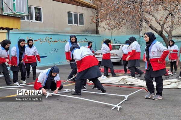 بیست و پنجمین  مانور سراسری زلزله و ایمنی مدارس  در استان البرز