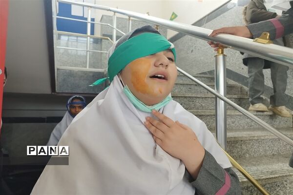 بیست و پنجمین مانور زلزله و ایمنی در دبستان دخترانه حضرت رقیه آزادمون‌ محمودآباد
