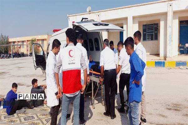 بیست و پنجمین مانور سراسری زلزله و ایمنی در مناطق 23 گانه استان هرمزگان