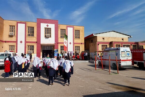 بیست و پنجمین مانور سراسری زلزله و ایمنی در الوار گرمسیری